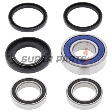 Σετ ρουλεμάν τροχού -4 RIDE- πίσω, Kawasaki KDX 200 1987-1988, Kawasaki KX 125 1985