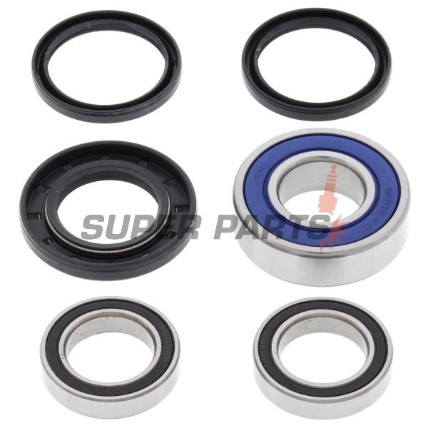 Σετ ρουλεμάν τροχού -4 RIDE- πίσω, Kawasaki KDX 200 1987-1988, Kawasaki KX 125 1985