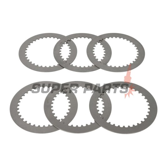 Σετ ατσάλινων δίσκων συμπλέκτη -TRW- MES302-6, Kawasaki KFX250 Mojave KSF (1987-2004), KL250 (1981-1983), KX125 (1994-2008)