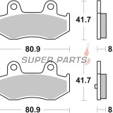 Τακάκια φρένων -BREMBO- 07055XS, Suzuki Burgman AN250/AN400 1998-2003