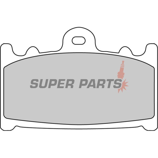 Τακάκια φρένων -FERODO- FDB574ST, Kawasaki GPZ/Versys/Vulcan/Zephyr/Ninja/ZXR/ZZR, Suzuki Bandit/GSR/GSX-F/GSX-R/RGV/SV/Intruder 250-2000 1990-2015