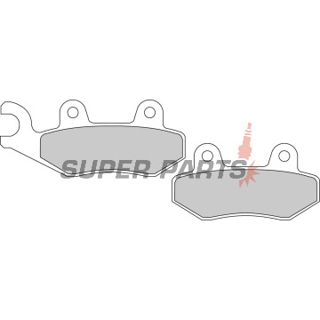 Τακάκια φρένων -FERODO- FDB497SG, Honda Rebel CMX/CA125-250, Husqvarna TE610, Kawasaki KDX/KLX/KX, Kawasaki Bayou/Brute Force, Kymco Agility/People/Like, Peugeot Satelis 250, Hyosung MS3 125/250, Malaguti Blog/Centro, Benelli Caffenero 250