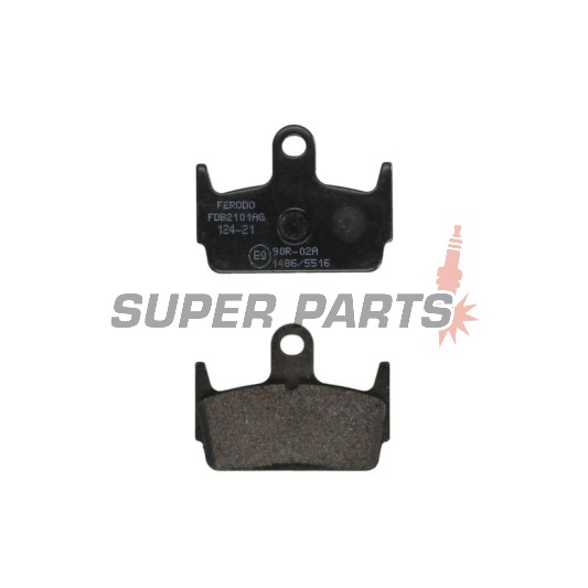 Τακάκια φρένων -FERODO- FDB2101AG, Honda X8R/SZX/XL 50 1977-2002; Kymco Heroism 150 1995-2000; SYM Jet Sport-X 50 2006-2010