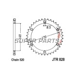 Πίσω γρανάζι -JT- JTR828,50, 50 δόντια, ατσάλινο, Cagiva T4E 350 1987-1991, T4E 500 1987-1990, T4R 350 1987-1991, T4R 500 1987, 1989-1990, Suzuki DR 600 1985-1989, DR 650 1990-1995, DR 750 1989, DR 800 1988-1993, 1999-2000, RM 250 1984-1986
