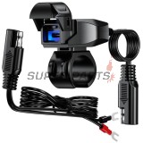 Αντάπτορας USB -4 RIDE- USB Type C, με βάση για τιμόνι 22mm - universal