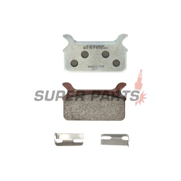 Τακάκια φρένων -FERODO- FDB485P, Harley-Davidson FLHR/FLHS/FLHT/FLHTC/FLST/FLT/FLTC/FLTR/FXDL 1340 + Honda CB125T/CB125T2 Twin (1978-1998)