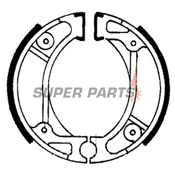 Σιαγόνες φρένων -FERODO- FSB714, 95x20mm, Honda CR50/60/80R, CRF70F/100R, CRM75, QR50, XR70/XR100R, Dio, Wallaroo, Vision (1982-2010), Kymco CX50, DJ50, DJW/DJX/DJY50, ZX50 Fever (1991-2007), HSC HSC01, SR50, ZR50, ZX50 (1992)