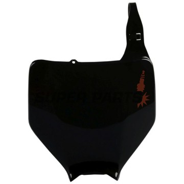 Μάσκα/πινακίδα αριθμού motocross -POLISPORT- μαύρη, KAWASAKI KX 250 2004-2008
