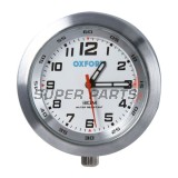 Αναλογικό ρολόι μοτοσυκλέτας -OXFORD- AnaClock, ασημί, 39mm