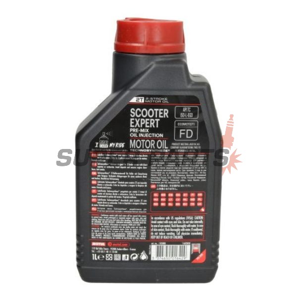 λάδι 2χρονου κινητήρα -MOTUL- SCOOTER EXPERT, 2T, ημισυνθετικό, 1L