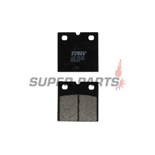 Τακάκια φρένων -TRW- MCB533, Benelli SEI 900 (1978), BMW K75S (1993-1996), R65G/S, R80GS Paris-Dakar, R100GS/PD (1986-1996), Moto Guzzi California 1000 II (1982-1984), Triumph Bonneville 750 (1984)
