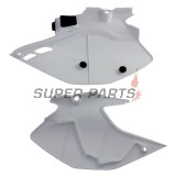 Πίσω πλαϊνά πλαστικά -POLISPORT- μαύρο/λευκό, YAMAHA WR 250/450 2007-2014