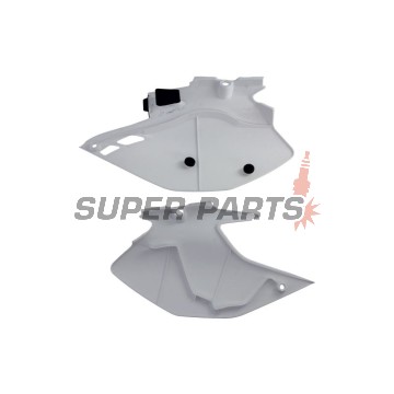 Πίσω πλαϊνά πλαστικά -POLISPORT- μαύρο/λευκό, YAMAHA WR 250/450 2007-2014