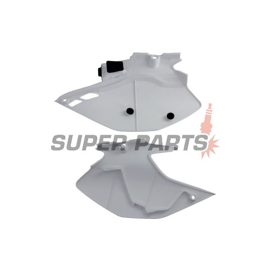 Πίσω πλαϊνά πλαστικά -POLISPORT- μαύρο/λευκό, YAMAHA WR 250/450 2007-2014