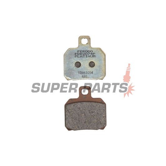 Τακάκια φρένων -FERODO- FDB2074P, Aprilia ETV, RS, RSV, SL, Tuono; Benelli TNT, Tornado, TreK; Ducati 1098, 1198, 848, Monster, Multistrada, Panigale; KTM RC8, Super Duke; Moto Guzzi Breva, Nevada; Piaggio Beverly, X8, X9; Yamaha YP, VP, XQ