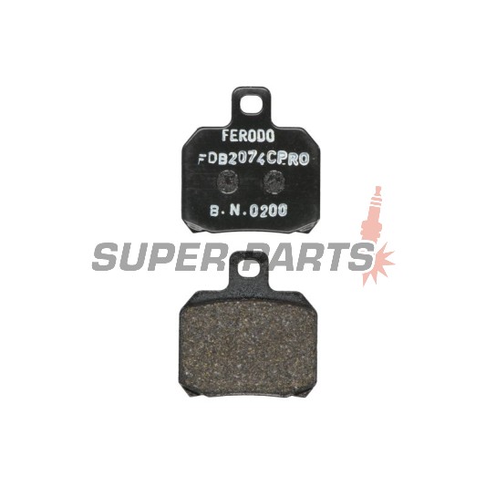 Τακάκια φρένων -FERODO- FDB2074CPRO, Aprilia ETV, RS, RSV, SL, Tuono; Benelli TNT, Tornado, TreK; Ducati 1098, 1198, 848, Monster, Multistrada, Panigale; KTM RC8, Super Duke; Moto Guzzi Breva, Nevada; Piaggio Beverly, X8, X9; Yamaha YP, VP, XQ