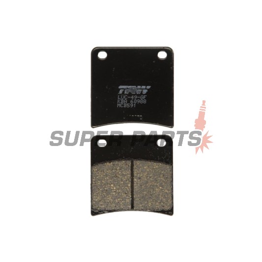 Τακάκια φρένων -TRW- MCB591, Kawasaki Z1300/ZG1300 DFI, Z500B, Suzuki GSX600F/750F/1100F Katana, GSX1100G, VX800 (1979-1997)