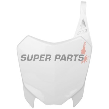 Μάσκα/πινακίδα αριθμού motocross -POLISPORT- λευκή, HONDA CRF 110 2013-2018