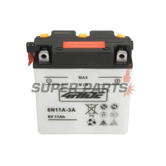 Μπαταρία -4 RIDE- 6N11A-3A 4RIDE, 11Ah 6V