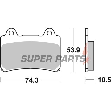 Τακάκια φρένων -BREMBO- 07YA1711, Yamaha FZR, SRX, TDM, TDR, TRX sport/touring bikes, Wild Star & Royal Star Venture cruisers/tourers