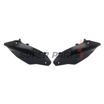 Πίσω πλαϊνά πλαστικά -POLISPORT- μαύρα, KAWASAKI KX 250/450 2012-2016