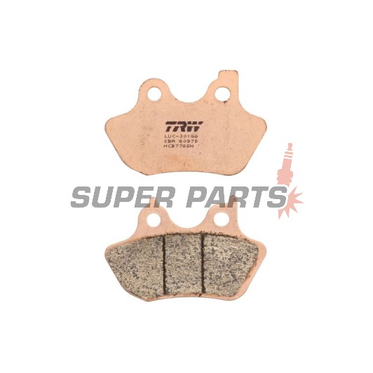 Τακάκια φρένων -TRW- MCB778SH, Harley Davidson FLHR Road King, FLHT Electra Glide, FLHX Street Glide, FLST Fat Boy/Softail, FLTR Road Glide, FXD Dyna, FXST Softail, VRSC V-Rod, XL Sportster - 883-1586cc, 1999-2007