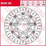 Δίσκος φρένου -TRW- MSW245, 330mm, Honda CBR900RR/929RR/954RR Fireblade (2000-2003)