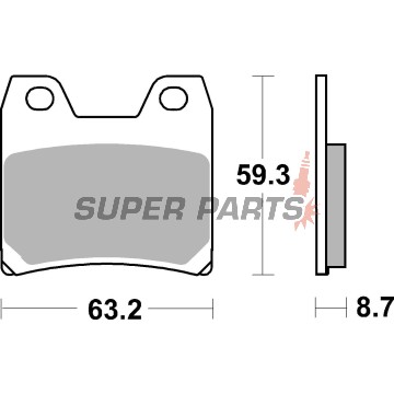 Τακάκια φρένων -BREMBO- 07YA40SP, Yamaha XJR 1300, BMW GS/K1200, CF Moto CForce, Ducati Monster, KTM, Aprilia (1988-2023)