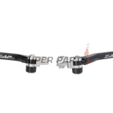 Σετ μανετών -ZAP TECHNIX- αναδιπλούμενα, μαύρα, Kawasaki KX250F/KX450F 2005-2012