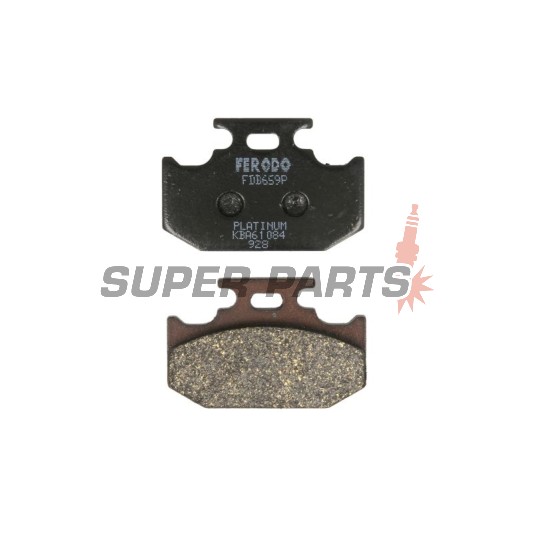 Τακάκια φρένων -FERODO- FDB659P, Kawasaki KX, Suzuki DR/RM, Yamaha TT/WR/YZ 125-650 1989-2002
