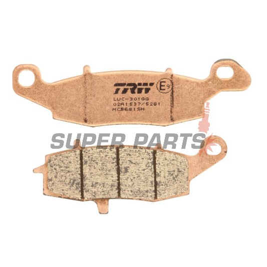 Τακάκια φρένων -TRW- MCB681SH, Kawasaki ER-6F/ER-6N, Versys 650, VN/Vulcan, W650/W800, Z750/ZR-7; Suzuki V-Strom, SV650, GS500, Bandit, Intruder/VanVan (1995-2020)
