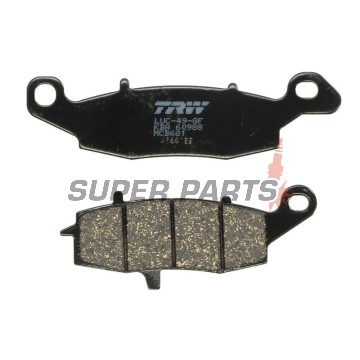 Τακάκια φρένων -TRW- MCB681, Kawasaki ER-6F/ER-6N, Versys 650, VN/Vulcan, W650/W800, Z750/ZR-7; Suzuki V-Strom, SV650, GS500, Bandit, Intruder/VanVan (1995-2020)