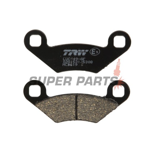 Τακάκια φρένων -TRW- MCB619, Polaris Sportsman 500 H.O./600/700 EFI/800 EFI (2002-2011)
