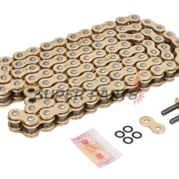 Αλυσίδα -DID- 520ZVMXG&G-98, μέγεθος 520, 98 κρίκοι, διπλό ενισχυμένη, χρυσή