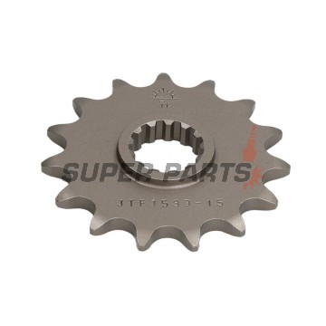 Μπροστινό γρανάζι -JT- JTF1539,15, 15 δόντια, Kawasaki EX 250 2008-2012, EX 300 2013-2017, Ninja 250 2008-2010, 2014-2015, Z 250 2015-2016, Z 300 2015-2018