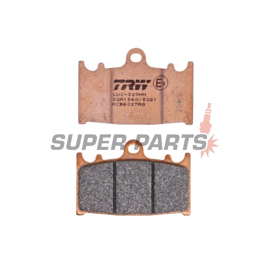 Τακάκια φρένων -TRW- MCB602TRQ, Kawasaki GPZ, KLZ, VN, ZR, ZX, ZX-6R, ZX-9R, ZXR, ZZR 1989-2019; Suzuki GSF, GSR, GSX, GSX-R, RGV, SV 1988-2017
