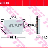 Τακάκια φρένων -TRW- MCB68, Yamaha SR500 (1984-1989), XJ650 (1980-1982), XS250/360/650/750/850/1100 (1976-1983), XV1000 TR1 (1981-1984)
