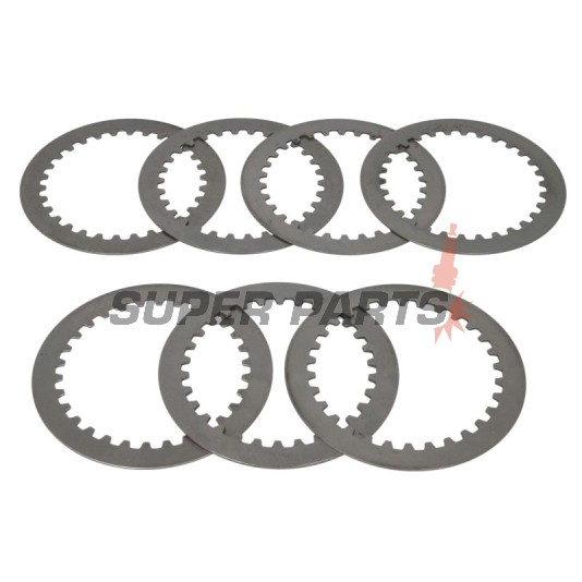 Σετ ατσάλινων δίσκων συμπλέκτη -TRW- MES404-7, Yamaha XVS650 Drag Star/Drag Star Classic (1997-2007)