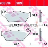 Τακάκια φρένων -TRW- MCB786SRM, sintered, Yamaha YP X-Max 125R/250R (2005-2009)