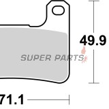 Τακάκια φρένων -BREMBO- 07SU27SR, Kawasaki Versys 650, Kawasaki Z 1000 (2016), Suzuki Hayabusa 1300R (2008-2011), Suzuki GSX-R 600/750/1000 (2004-2012)