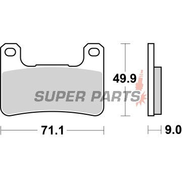 Τακάκια φρένων -BREMBO- 07SU27RC, Kawasaki Versys 650/Z1000, Suzuki Hayabusa, GSX-R 600/750/1000