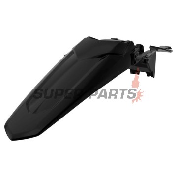 Πίσω φτερό/ουρά -POLISPORT- μαύρο, YAMAHA YZ 250/450 2018-2023