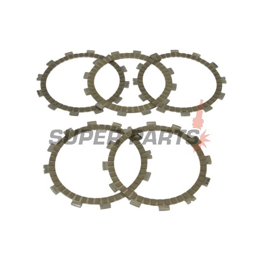 Σετ δίσκων συμπλέκτη -TRW- MCC409-5, Yamaha XV 125 Virago 1997-2001, Yamaha XV 250/Virago/250S 1989-2000, Yamaha XVS 250 Drag Star 2001-2004