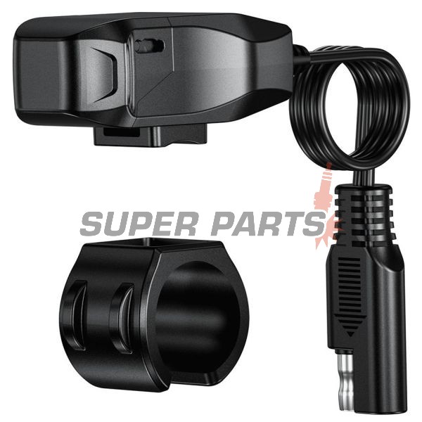 Αντάπτορας USB -4 RIDE- USB Type C, με βάση για τιμόνι 22mm - universal