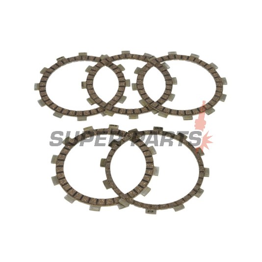 Σετ δίσκων συμπλέκτη -TRW- MCC330-5, Suzuki DR125SM (2008-2012), TS125ER (1979-1981)