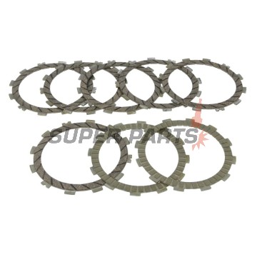 Σετ δίσκων συμπλέκτη -TRW- MCC339-8, Kawasaki KX 250F (2004-2018), ZX-6R/ZX-6RR 600/636 Ninja (2005-2018), Suzuki RM 125 (2001-2012), RM-Z 250 (2004-2019)