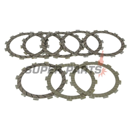 Σετ δίσκων συμπλέκτη -TRW- MCC339-8, Kawasaki KX 250F (2004-2018), ZX-6R/ZX-6RR 600/636 Ninja (2005-2018), Suzuki RM 125 (2001-2012), RM-Z 250 (2004-2019)