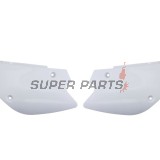 Πίσω πλαϊνά πλαστικά -POLISPORT- λευκά, KAWASAKI KX 85 2001-2013