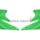 Μπροστινά πλαϊνά πλαστικά -POLISPORT- πράσινα, KAWASAKI KX 250 2004-2005