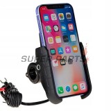 Βάση τηλεφώνου -4 RIDE- με ασύρματο φορτιστής + USB C, αντικραδασμικό - universal